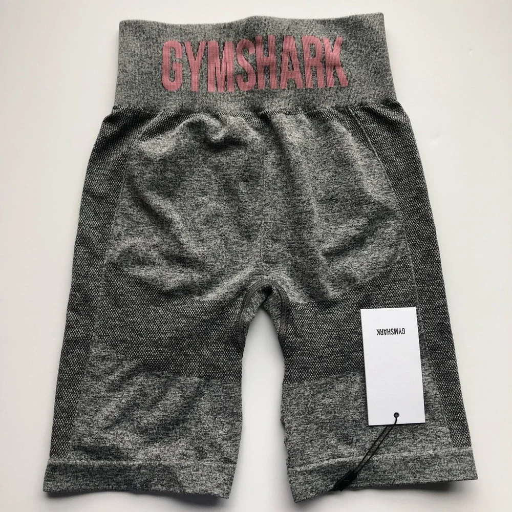 Gymshark S/M Flex Seamless Cycling Shorts & Adapt Marl Seamless Sports Bra Set - Picture 2 of 7